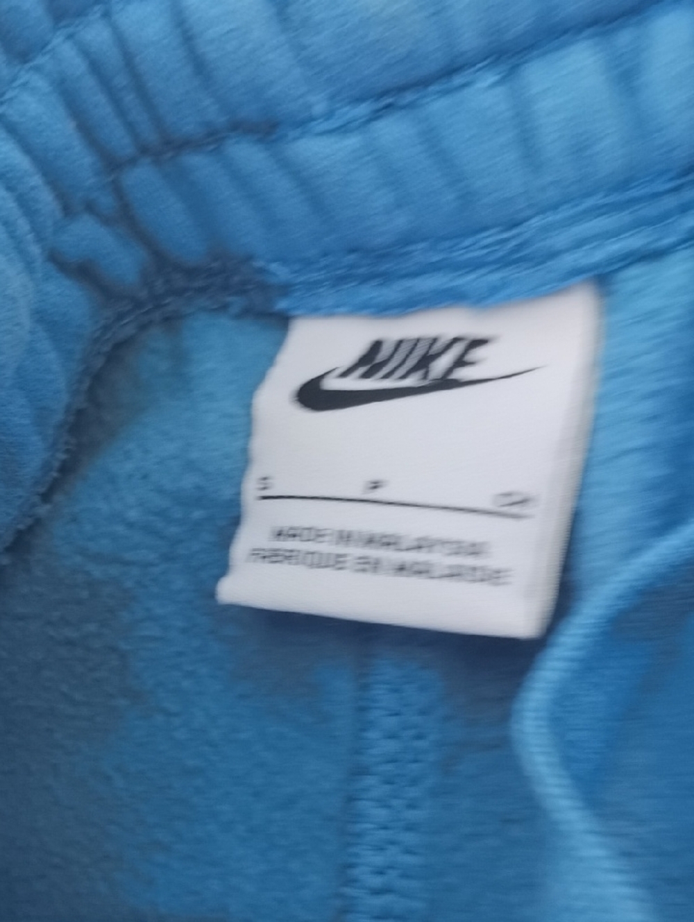 Nike Kids Bright Blue Fleece Joggers In Size S - Picture 6 of 7